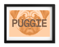 Puggie Dog Poster