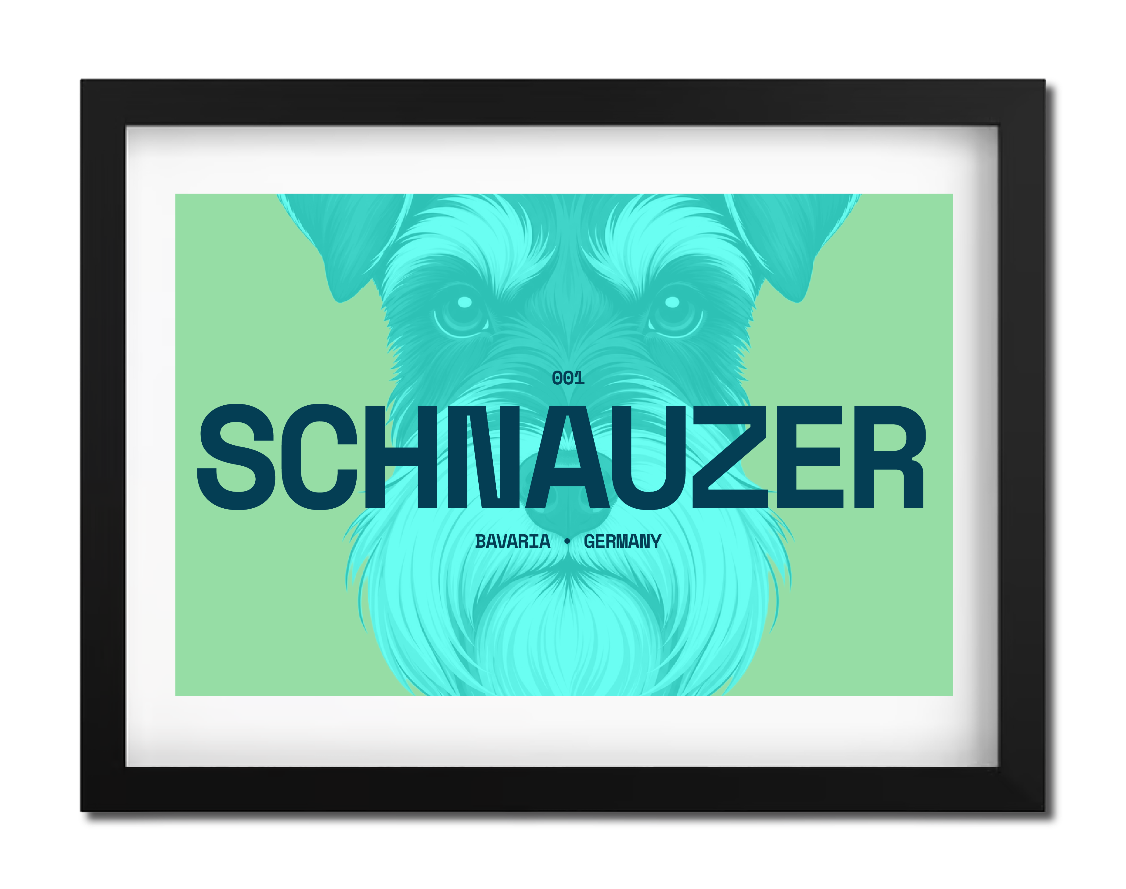 Schnauzer Dog Poster