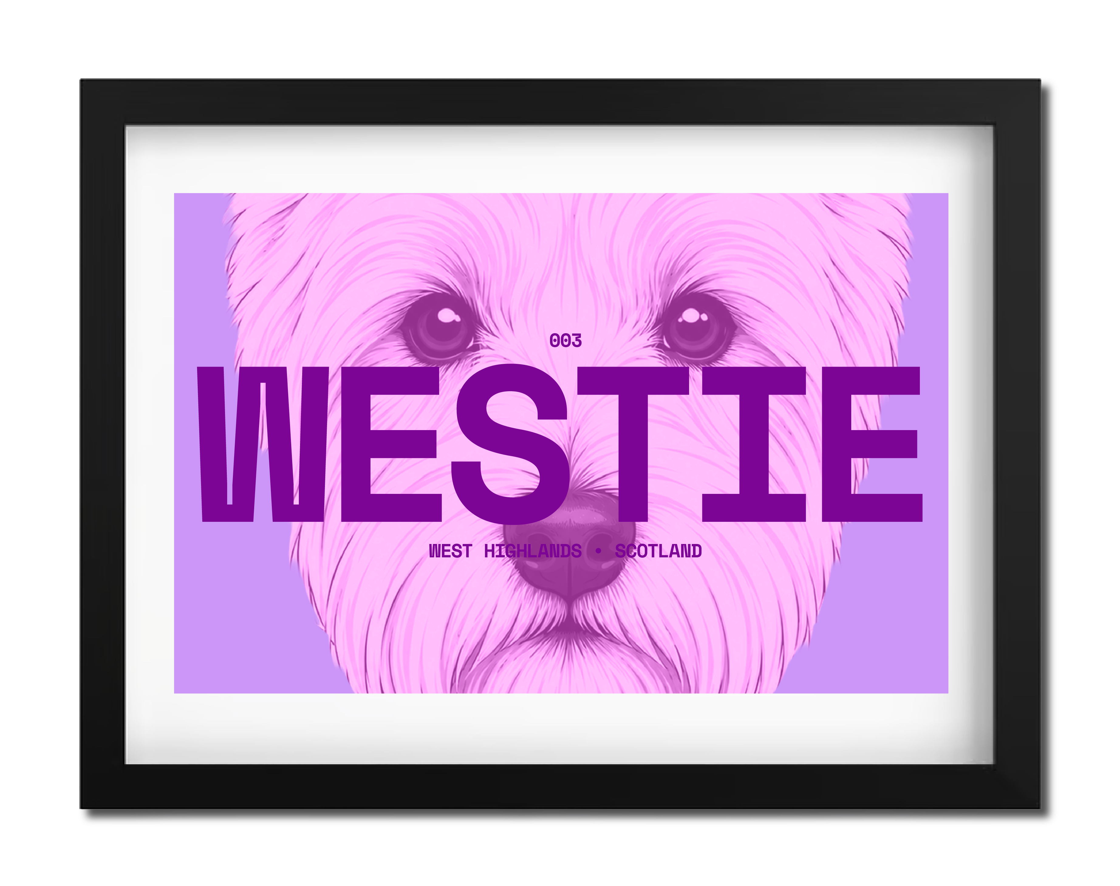 Westie Dog Poster