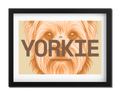Yorkie Dog Poster