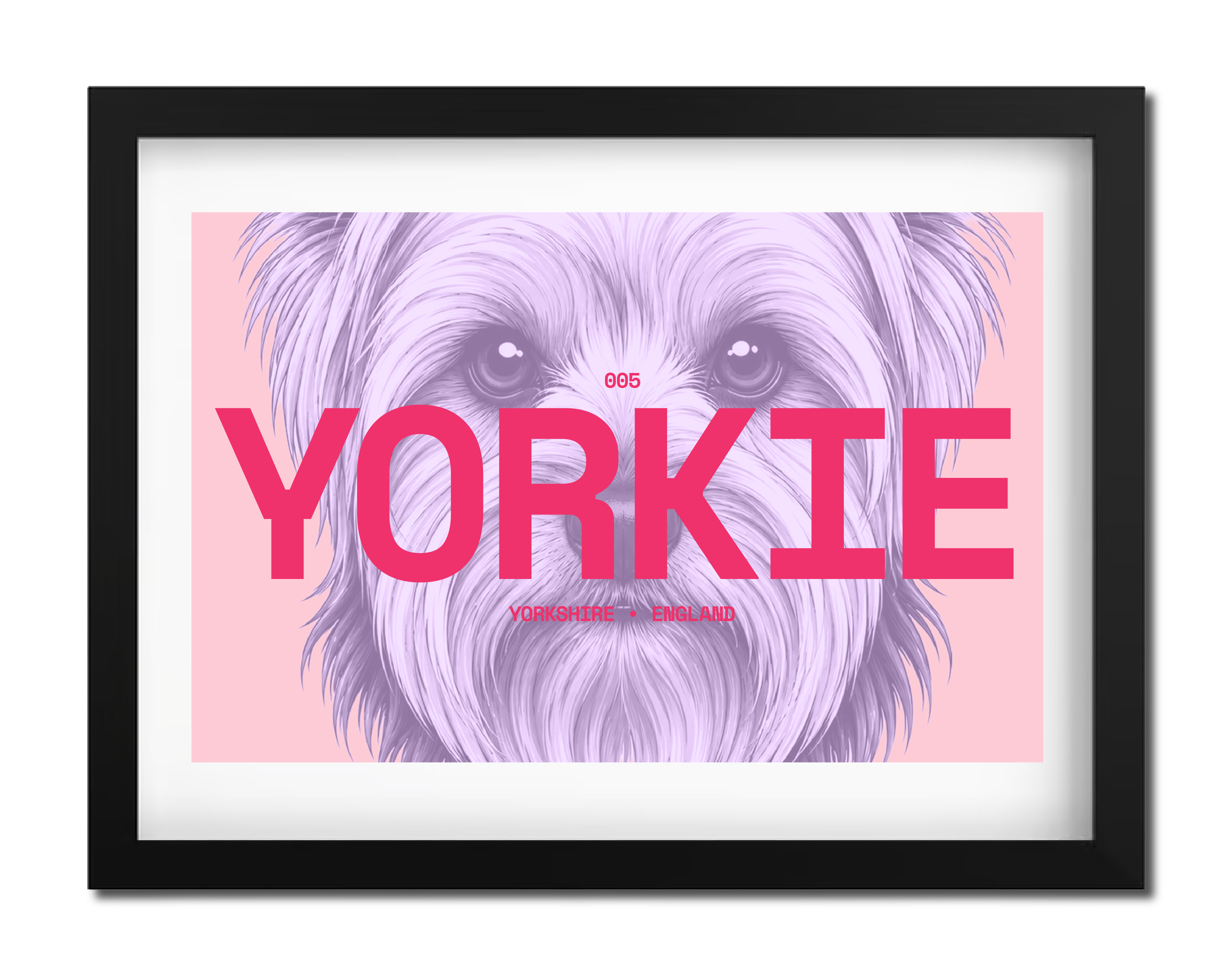 Yorkie Dog Poster