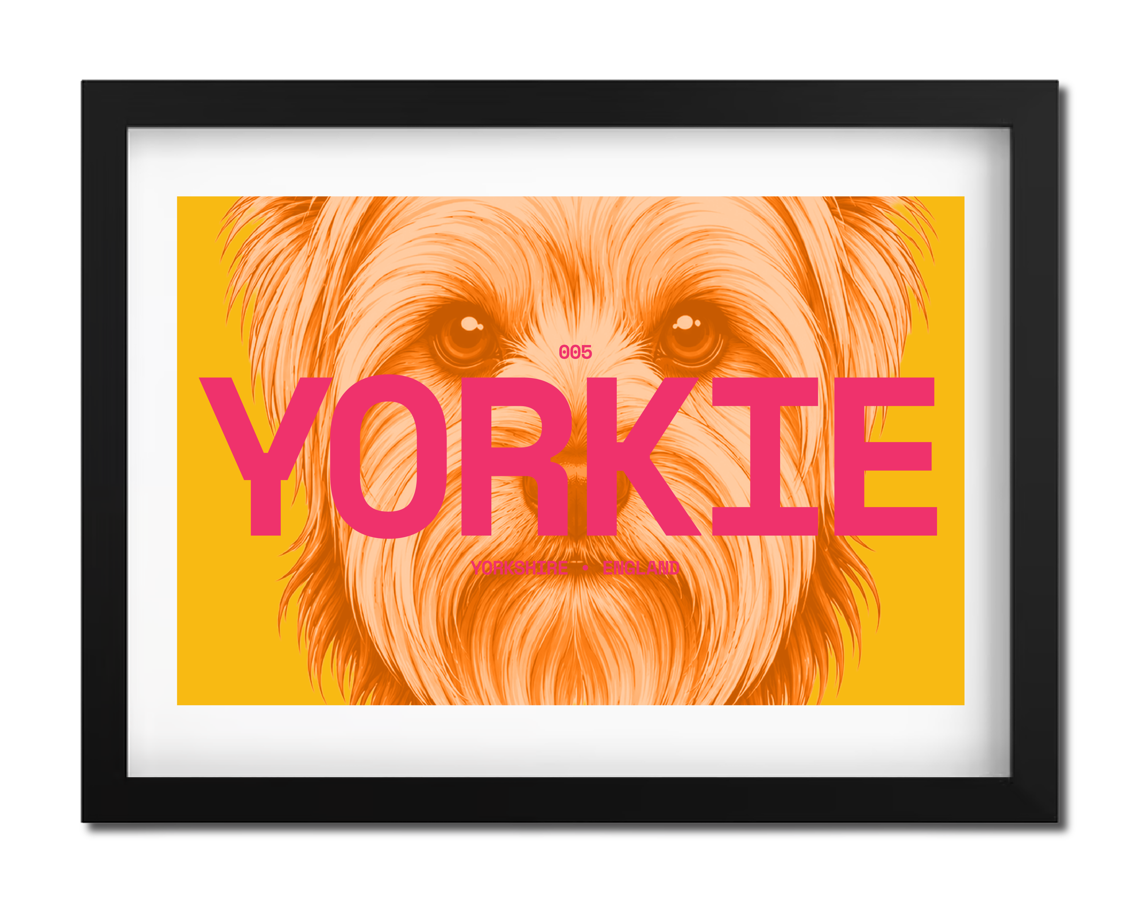 Yorkie Dog Poster